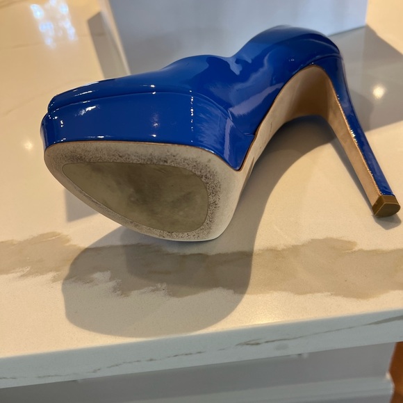 Dior Blue Patent platform heel. - Picture 4 of 5